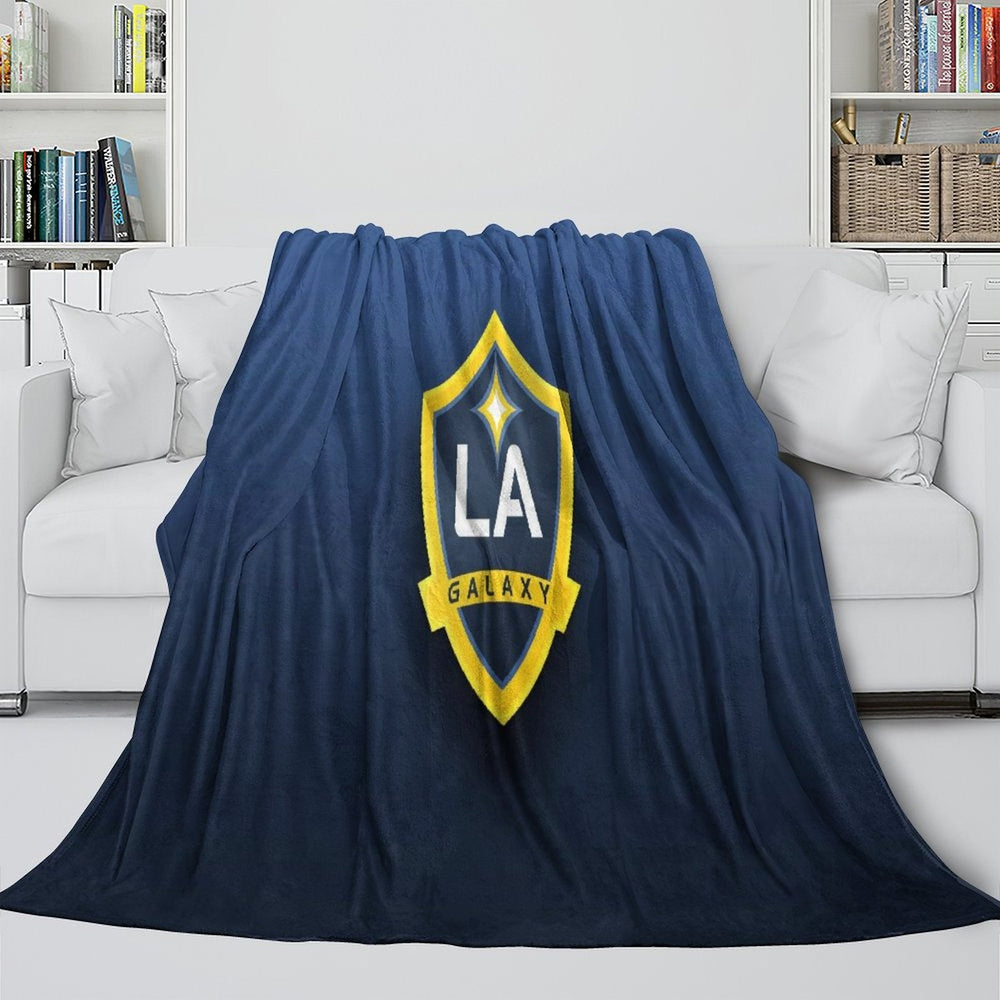 LA Galaxy Blanket Flannel Fleece Throw Room Decoration (Online Order Only)