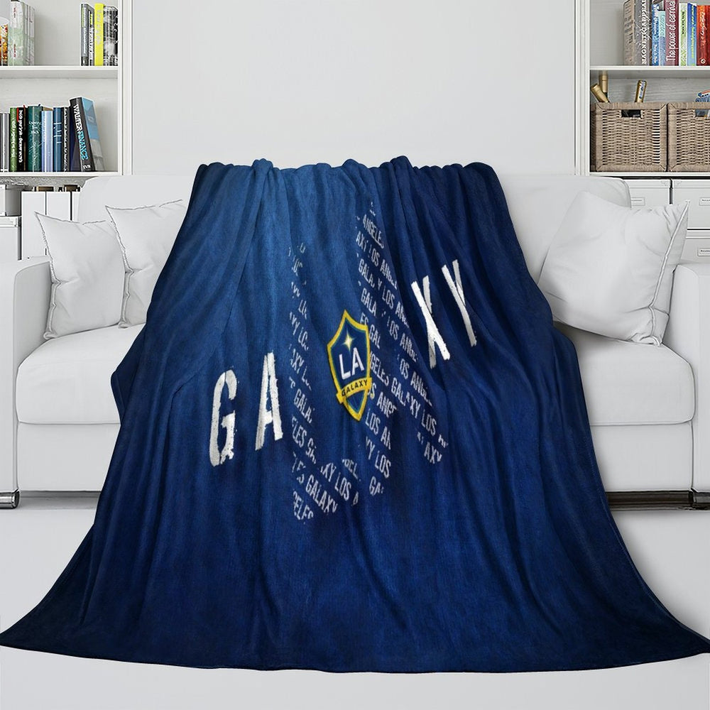 LA Galaxy Blanket Flannel Fleece Throw Room Decoration (Online Order Only)