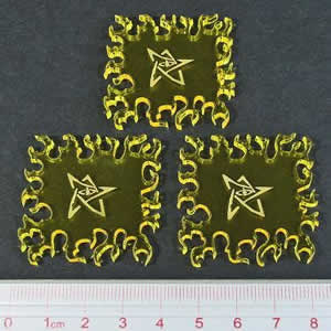 LAOGMG094TYL Cthulhu Flame Template by Litko Game Accessories (ONLINE ORDER ONLY)