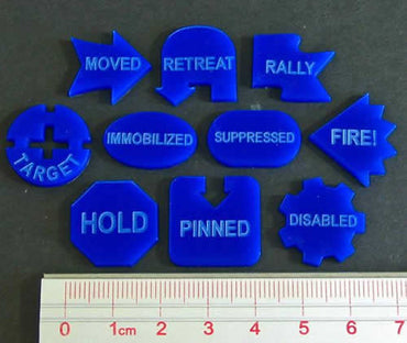 LAOJPL1194BLU Command Token Set II Blue (10) (ONLINE ORDER ONLY)