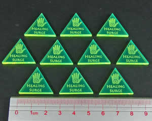 LAOTS209FGR Healing Surge Tokens (10) Condition Markers (ONLINE ORDER ONLY)