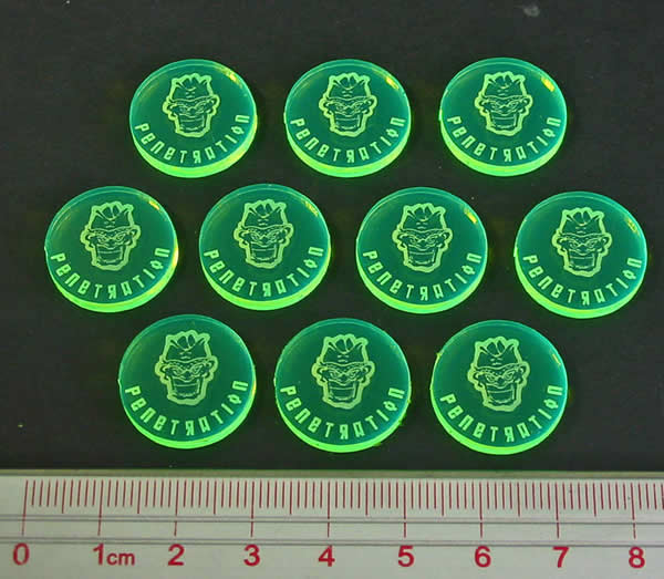LAOTS362FGR Disposable Heroes Penetration Tokens (10) Litko (ONLINE ORDER ONLY)