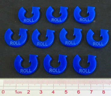 LAOTS372BLU Roll Maneuver Game Tokens Blue (10) Litko (ONLINE ORDER ONLY)