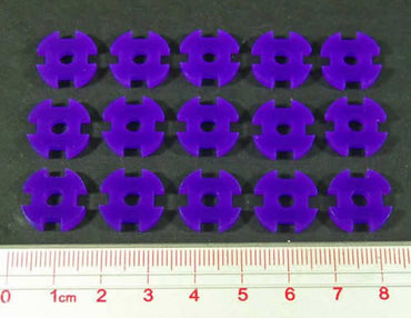 LAOTS391PPL Net Hacker Tracking Game Tokens Purple (15) (ONLINE ORDER ONLY)
