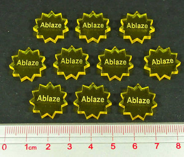 LAOTS410TYL Ablaze Tokens (10) Litko (ONLINE ORDER ONLY)