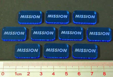 LAOTS511FBL Space Wing Mission Tokens (10) Litko Game Accessories (ONLINE ORDER ONLY)