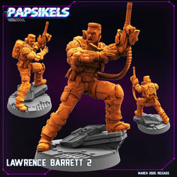 3D Printed Papsikels Lawrence Barrette MARCH 2025 CYBERPUNK 28mm 32mm (Online Only)