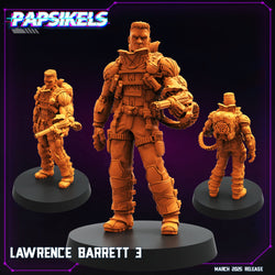 3D Printed Papsikels Lawrence Barrette MARCH 2025 CYBERPUNK 28mm 32mm (Online Only)