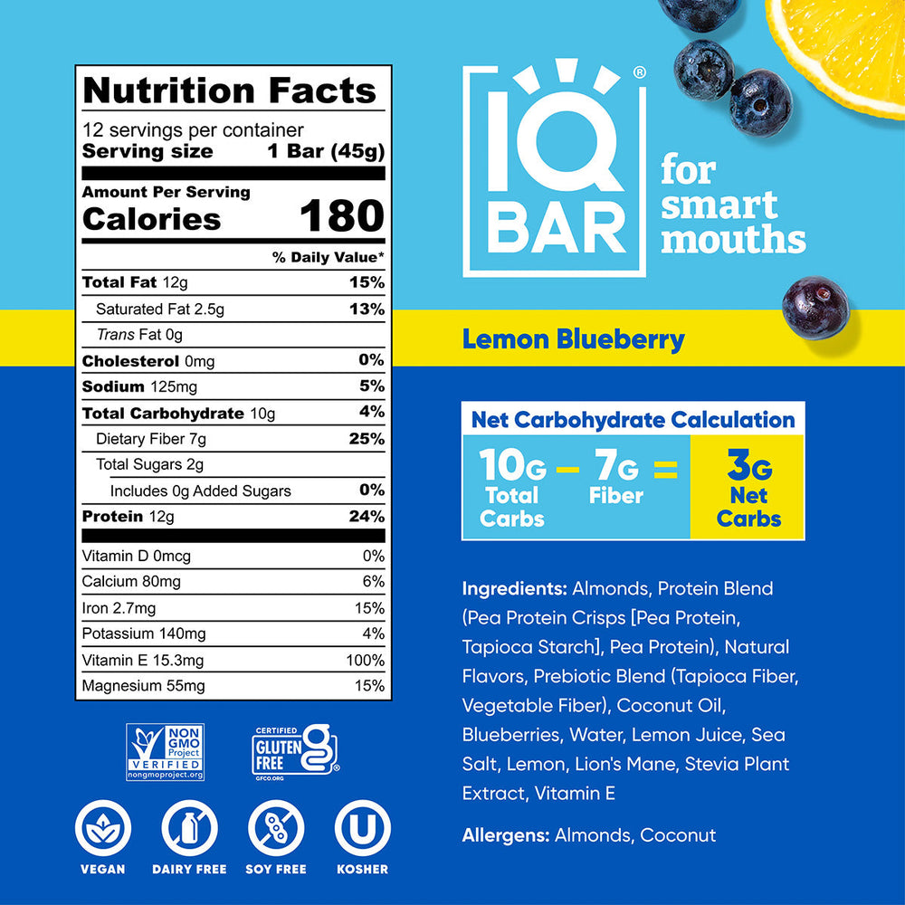 Lemon Blueberry (12 Bars) (ONLINE ORDER ONLY)