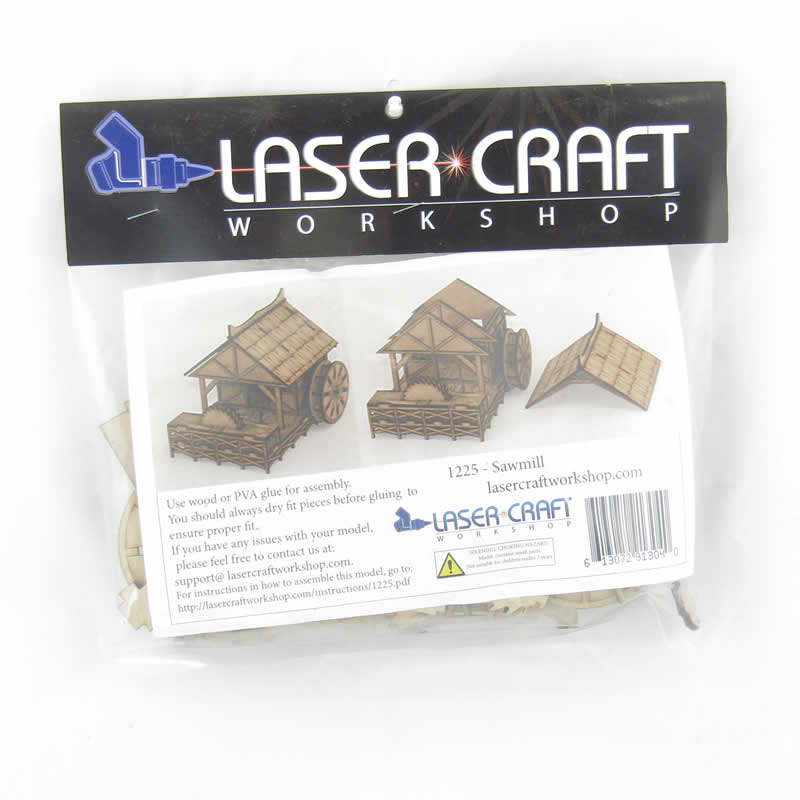 LCW1225 Jenash Saw Mill 28mm Scale Miniature Terrain Laser Craft Workshop (ONLINE ORDER ONLY)