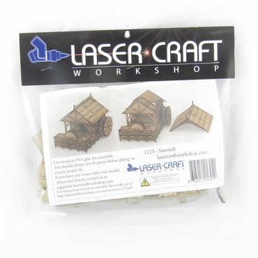 LCW1225 Jenash Saw Mill 28mm Scale Miniature Terrain Laser Craft Workshop (ONLINE ORDER ONLY)