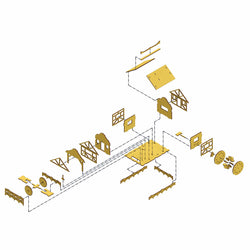LCW1225 Jenash Saw Mill 28mm Scale Miniature Terrain Laser Craft Workshop (ONLINE ORDER ONLY)