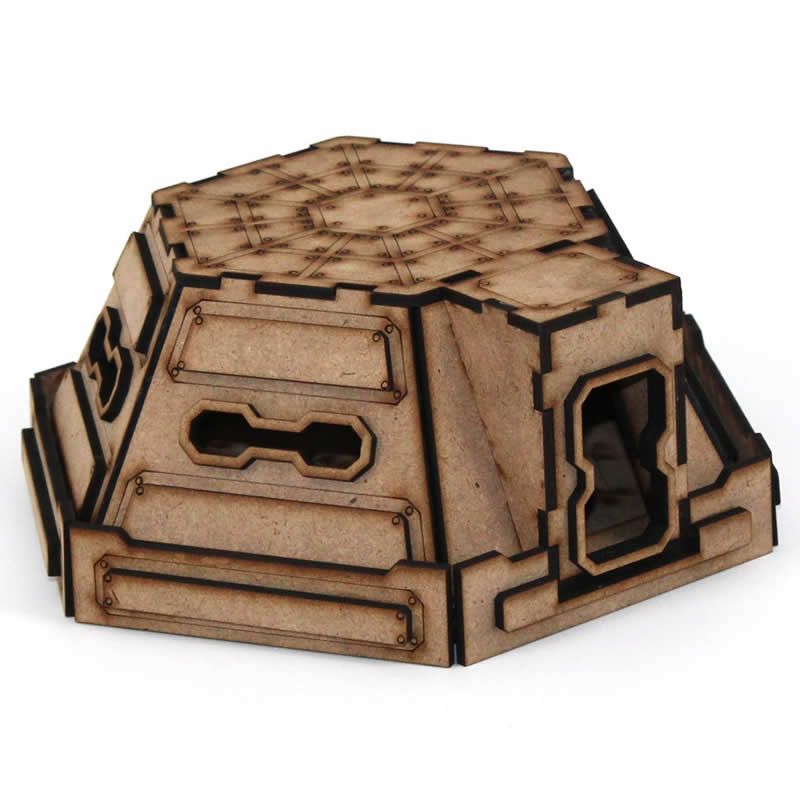 LCW1307 Pillbox Building 28mm Scale Miniature Terrain Laser Craft (ONLINE ORDER ONLY)