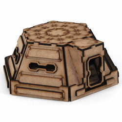 LCW1307 Pillbox Building 28mm Scale Miniature Terrain Laser Craft (ONLINE ORDER ONLY)