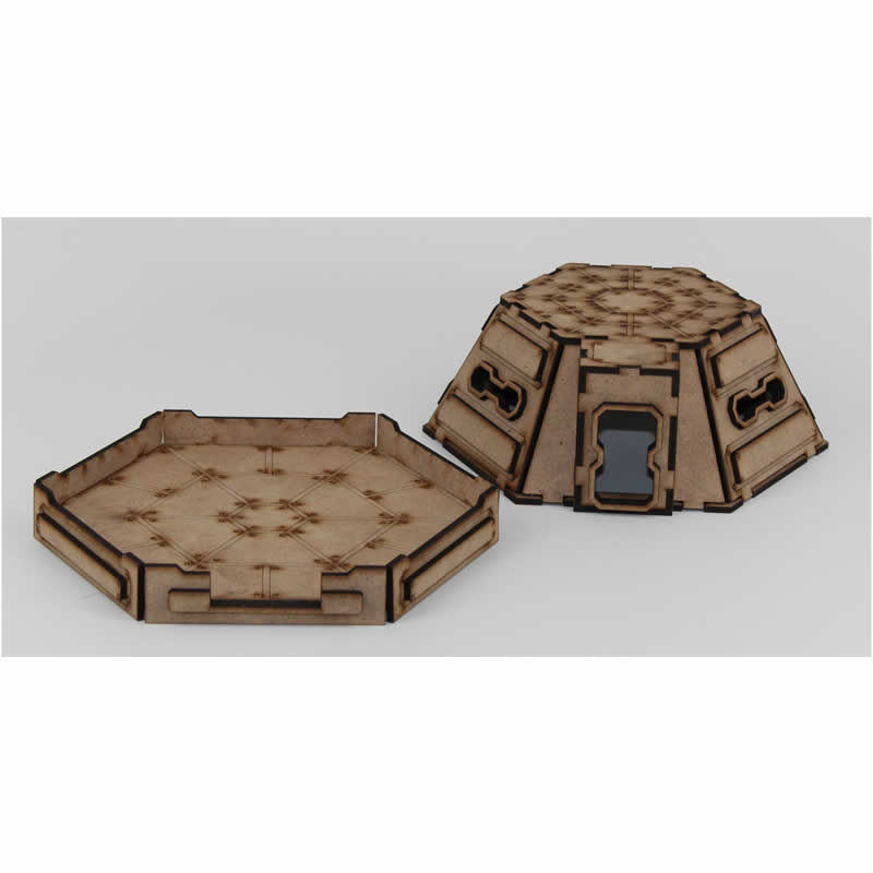 LCW1307 Pillbox Building 28mm Scale Miniature Terrain Laser Craft (ONLINE ORDER ONLY)