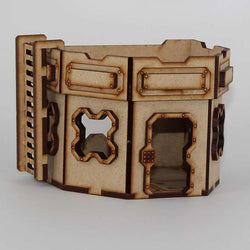 LCW1320 Hex Single Story Blockhouse 28mm Scale Miniature Terrain Laser Craft (ONLINE ORDER ONLY)