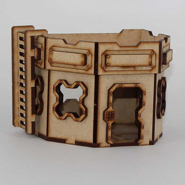 LCW1320 Hex Single Story Blockhouse 28mm Scale Miniature Terrain Laser Craft (ONLINE ORDER ONLY)