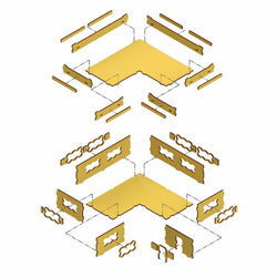 LCW1325 8in L Single Story Blockhouse 28mm Scale Miniature Terrain Laser Craft (ONLINE ORDER ONLY)
