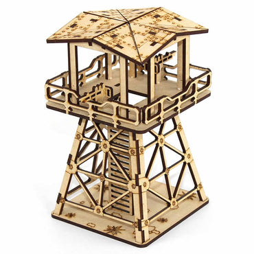 LCW1336 Elevated Gun Nest Building 28mm Scale Miniature Terrain Laser Craft (ONLINE ORDER ONLY)