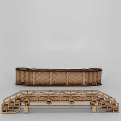 LCW1380 Scaffolding Bridges Pack of 2 28mm Scale Miniature Terrain Laser Craft (ONLINE ORDER ONLY)