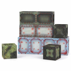 LCW1615 Battlefield Space Crates Set of 6 28mm Scale Miniature Terrain (ONLINE ORDER ONLY)
