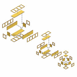 LCW1615 Battlefield Space Crates Set of 6 28mm Scale Miniature Terrain (ONLINE ORDER ONLY)