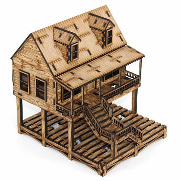 LCW2210 The High House Building 28mm Scale Miniature Terrain Laser Craft (ONLINE ORDER ONLY)
