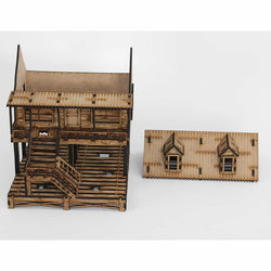 LCW2210 The High House Building 28mm Scale Miniature Terrain Laser Craft (ONLINE ORDER ONLY)
