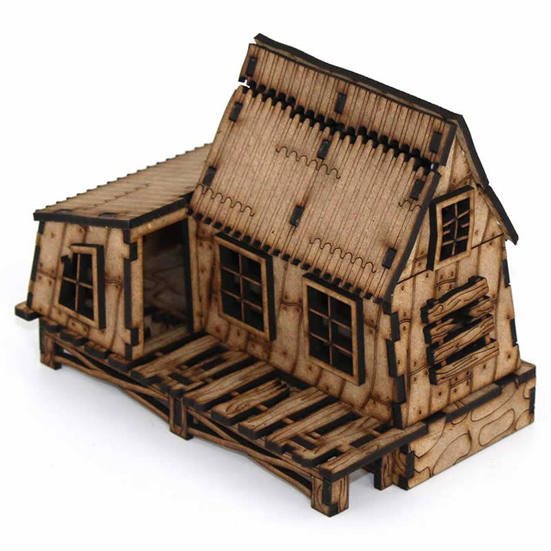 LCW2215 The Parvis House Building 28mm Scale Miniature Terrain Laser Craft (ONLINE ORDER ONLY)