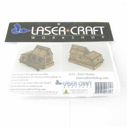 LCW2215 The Parvis House Building 28mm Scale Miniature Terrain Laser Craft (ONLINE ORDER ONLY)