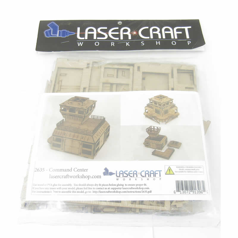 LCW2635 Command Center for Heavy Industry Building 28mm Scale Miniature Terrain (ONLINE ORDER ONLY)