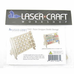 LCW7502 Paint Dropper Bottle Storage Rack Laser Craft (ONLINE ORDER ONLY)