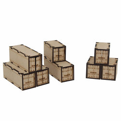 LCW9020 Gaslands Sea Containers 28mm Scale Miniature Terrain Laser Craft (ONLINE ORDER ONLY)