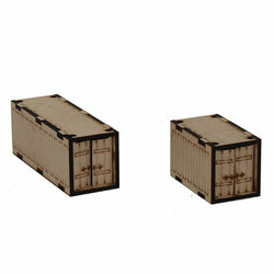 LCW9020 Gaslands Sea Containers 28mm Scale Miniature Terrain Laser Craft (ONLINE ORDER ONLY)