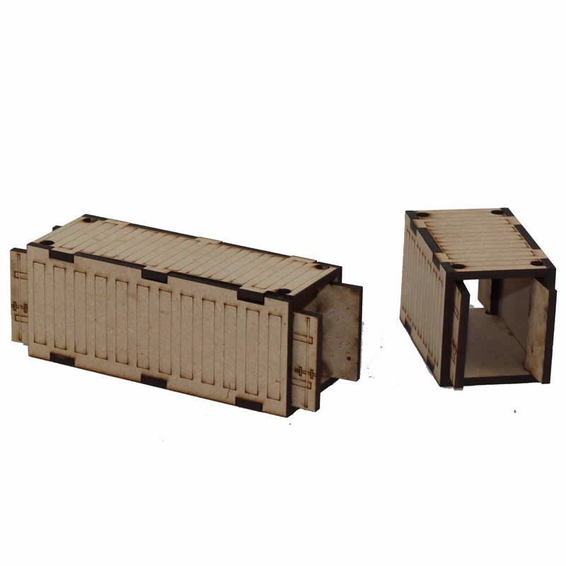 LCW9020 Gaslands Sea Containers 28mm Scale Miniature Terrain Laser Craft (ONLINE ORDER ONLY)
