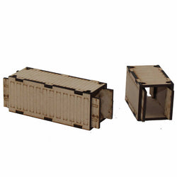 LCW9020 Gaslands Sea Containers 28mm Scale Miniature Terrain Laser Craft (ONLINE ORDER ONLY)