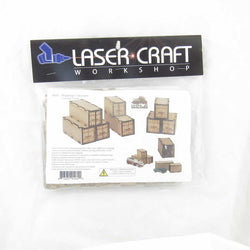 LCW9020 Gaslands Sea Containers 28mm Scale Miniature Terrain Laser Craft (ONLINE ORDER ONLY)