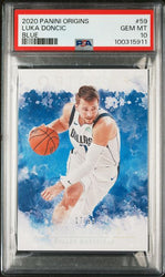 Graded 2020 Panini Origins Luka Doncic #59 Blue /99 Basketball Card PSA 10 Gem Mint (ONLINE ORDER ONLY)