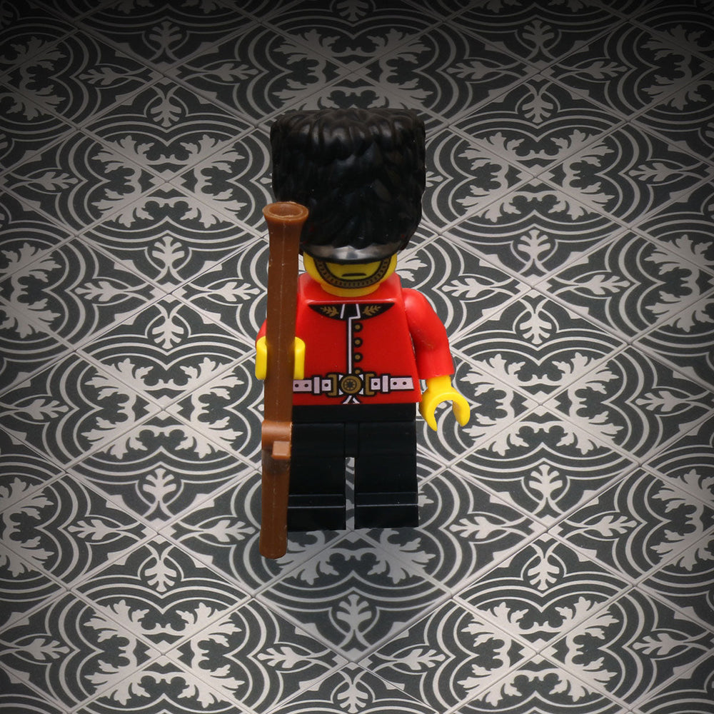 Twenties Classic Encaustic Flooring, 2x2 Tiles (Pack of 20) made using LEGO parts - B3 Customs (Online Order Only)