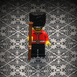 Twenties Classic Encaustic Flooring, 2x2 Tiles (Pack of 20) made using LEGO parts - B3 Customs (Online Order Only)