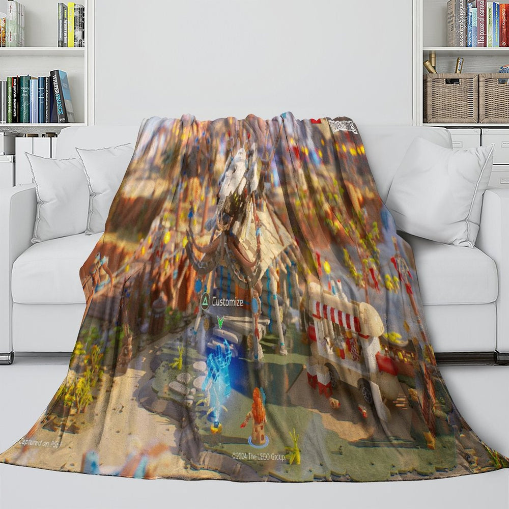 LEGO Horizon Adventures Blanket Flannel Throw Room Decoration (Online Order Only)