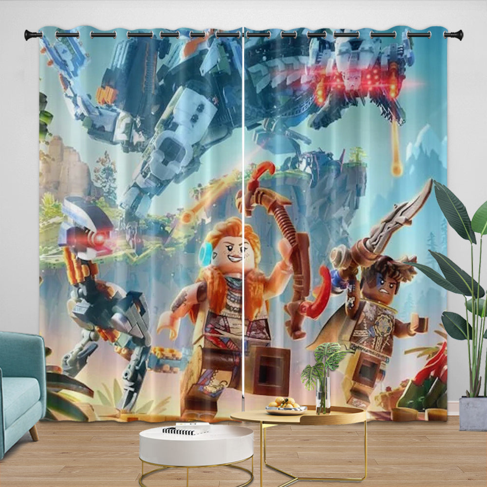 LEGO Horizon Adventures Curtains Blackout Window Drapes Room Decoration (Online Order Only)