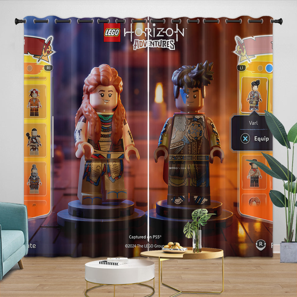 LEGO Horizon Adventures Curtains Blackout Window Drapes Room Decoration (Online Order Only)