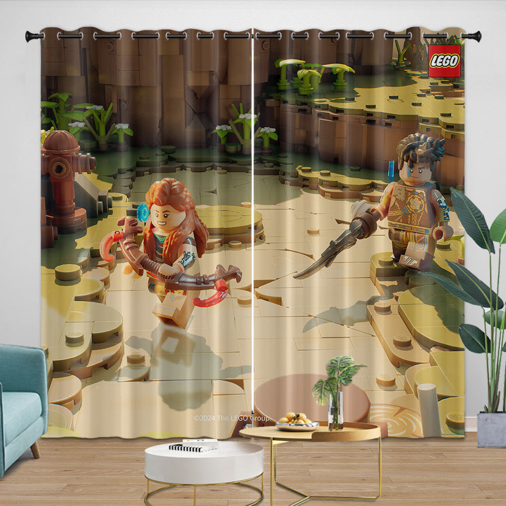 LEGO Horizon Adventures Curtains Blackout Window Drapes Room Decoration (Online Order Only)