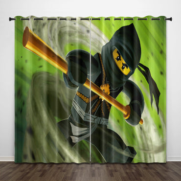 LEGO Ninjago Curtains Pattern Blackout Window Drapes (Online Order Only)
