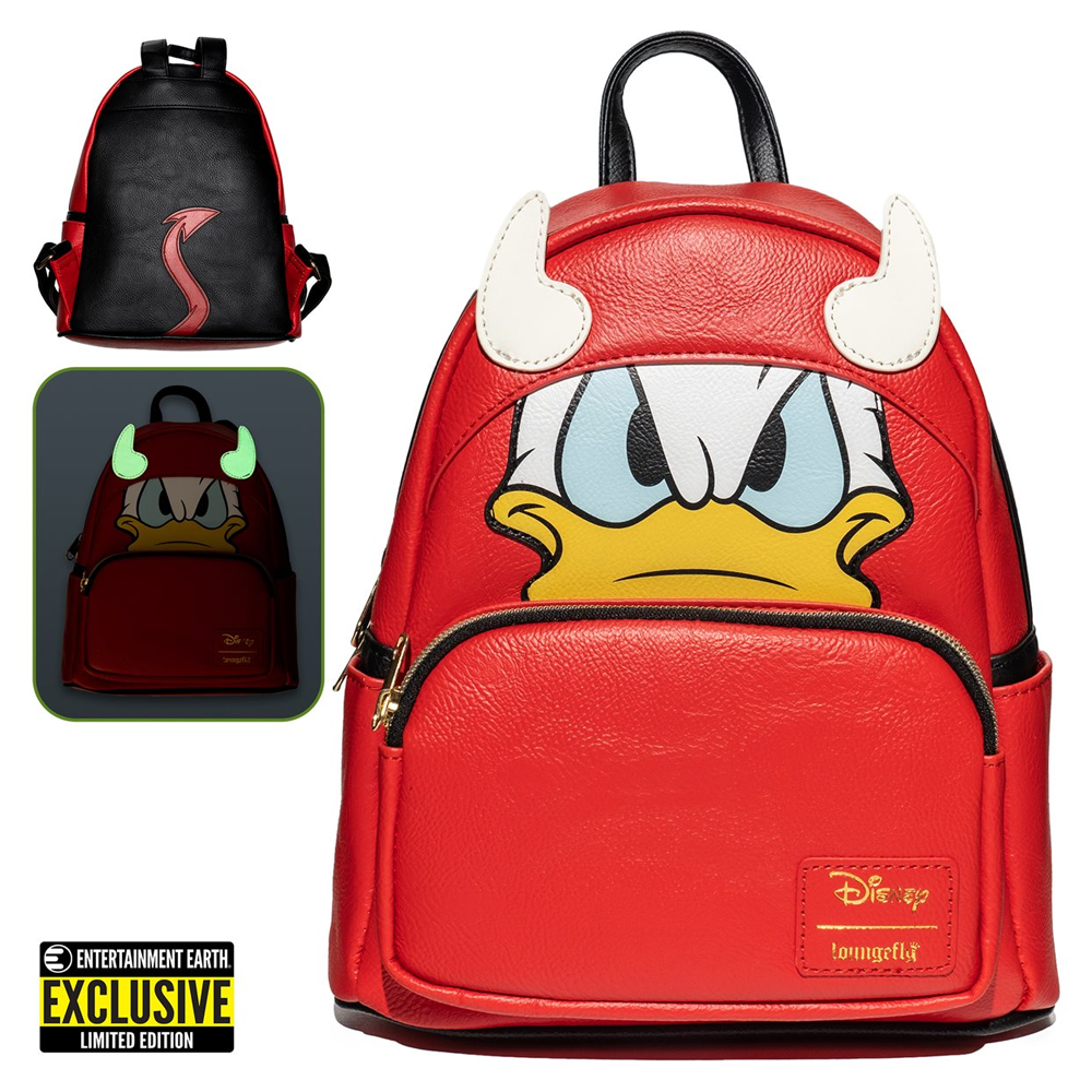 Loungefly: Disney - Devil Donald Duck Cosplay Mini Backpack Entertainment Earth Exclusive (ONLINE ORDER ONLY)