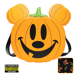 Loungefly: Disney - Mickey Mouse Jack-O-Lantern Crossbody Bag Entertainment Earth Exclusive (ONLINE ORDER ONLY)