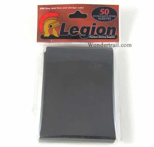 LGNBLKDMT Double Matte Sleeves (50) by Legion Supplies (ONLINE ORDER ONLY)
