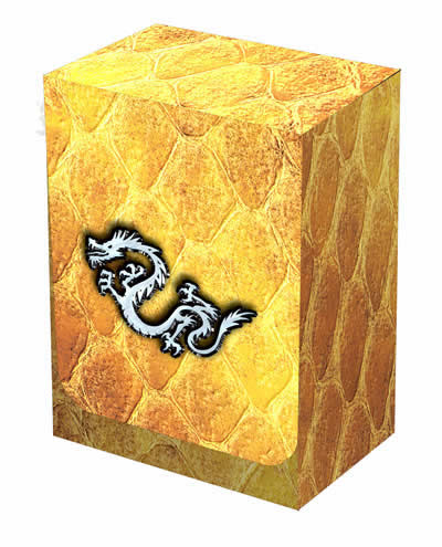 LGNBOX116 Dragon Hide, Gold Deckbox (ONLINE ORDER ONLY)