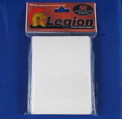 LGNWHIDMT White Double Matte Card Sleeves (50) Legion Supplies (ONLINE ORDER ONLY)